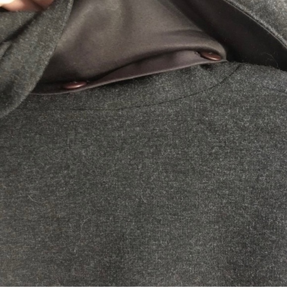 Theory Aundria Coat In Grey - womens jacket - theory petite coat - winter coat. - Picture 5 of 6